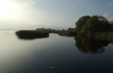 Abandoned upturned boat found on Lough Derg