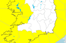 Rain and wind warnings active in coastal counties in the south and west from midnight tonight