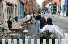Four popular Dublin city streets pedestrianised from today to allow for outdoor dining