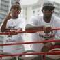 VIDEO: LeBron James Jr is a chip off the old block... kind of