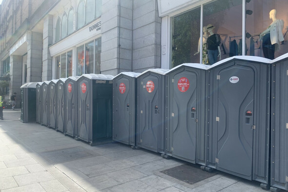 The extra bins and portable loos have arrived - but business owners in Dublin say long-term solution needed - Vimarsana News