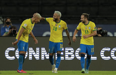 Emotional Neymar inspires Brazil into Copa quarters after Peru cruise