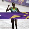 Ethiopia's Gelana wins women's marathon in record time