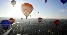 Up in the air: Balloon festival takes to the skies of England