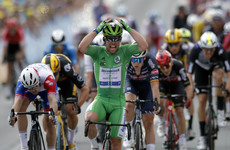Cavendish storms to second Tour stage win in three days