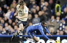 Irish eye: Seamus Coleman makes his case for the defence in the Premier League action