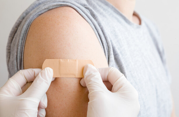Image accompanying People are able to stick magnets to the site of their Covid-19 vaccination