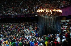 VIDEO: The entire Olympic Stadium crowd sings along to the Beatles