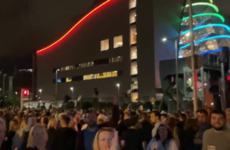 Large protest in Dublin last night as Dáil passed indoor dining legislation