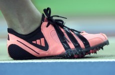 Sprinter red-faced after finding 'stolen' spikes
