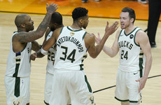 Antetokounmpo and Holiday combine as Bucks close in on first NBA title in 50 years
