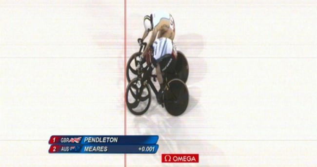 Only 0.001 seconds separated Victoria Pendleton and Anna Meares in the sprint medal race
