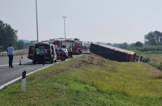 Ten killed, 45 injured as bus crashes off road in Croatia