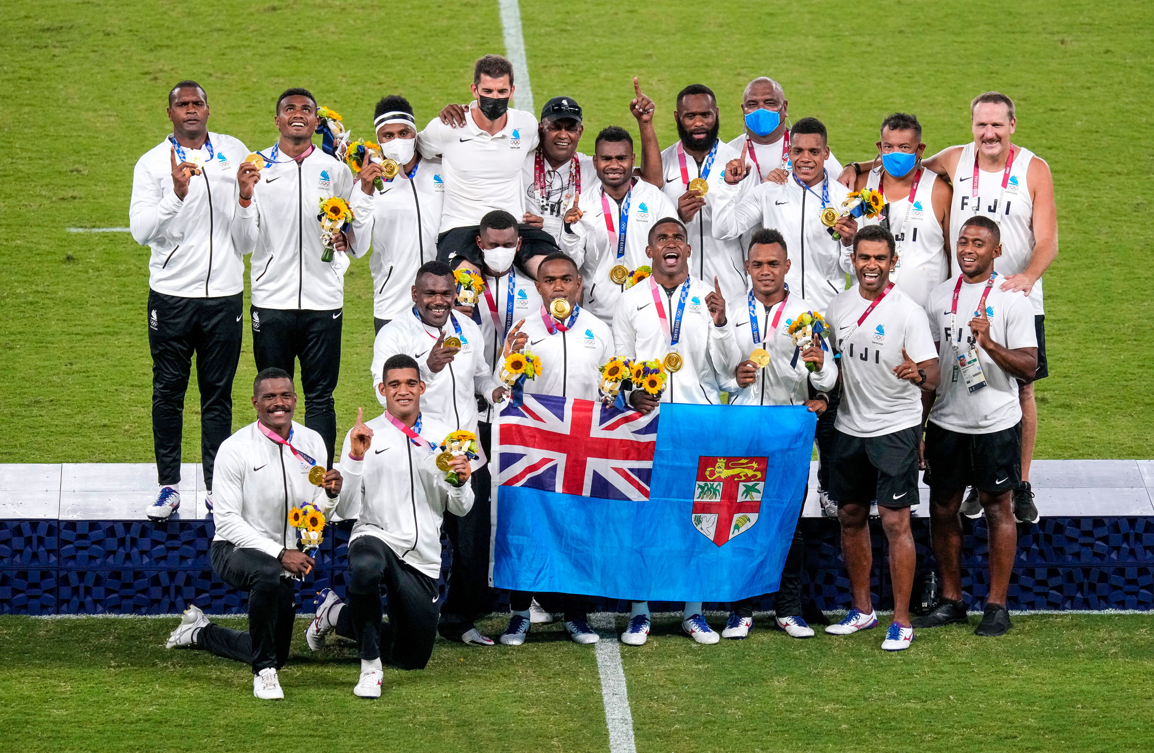 Fijian Sevens Team Burst Into A Cappella Song After Defending Olympic Title