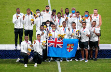 Fijian sevens team burst into a cappella song after defending Olympic title