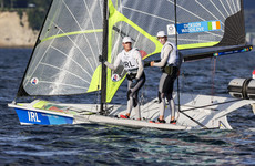 Irish sailors Robert Dickson and Sean Waddilove disqualified from today's races in Tokyo