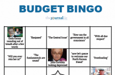 Presenting TheJournal.ie's exclusive Budget Bingo
