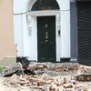 Decorative parts of four Bray buildings collapse
