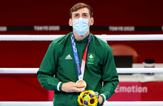 Ireland's Aidan Walsh presented with Olympic bronze medal