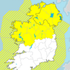 Status Yellow rain and thunderstorm warning in place for several counties
