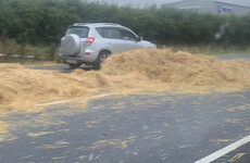 Major delays on M7 after truck carrying bales hits bridge