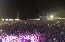 Thousands of people attended an outdoor gig in Belfast last night