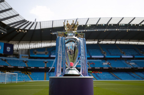 The Premier League trophy (file pic).