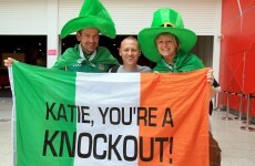 In pictures: Ireland's fight fans turn the ExCel Arena green ahead of Katie's gold run