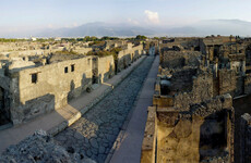 Pompeii archeologists have discovered a partially mummified skeleton