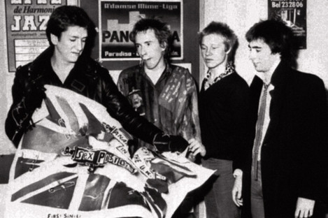 File image of the Sex Pistols in 1975.