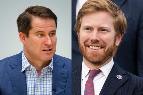 Seth Moulton (L) and his Republican colleague Peter Meijer.