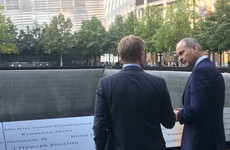 Taoiseach visits 9/11 memorial and lays flowers alongside names of Irish people who died