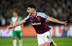 Declan Rice on target as West Ham celebrate first home victory in Europa League