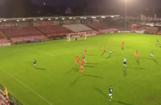 Ireland U17 midfielder Justin Ferizaj runs from own half to score brilliant solo goal