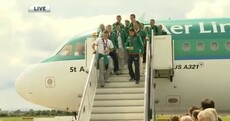 They're home! Katie Taylor and fellow Olympians touch down