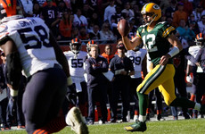 Aaron Rodgers taunts Chicago Bears fans as Green Bay Packers continue dominance