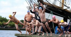 In photos: Limbering up for the Liffey Swim