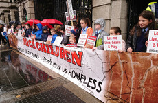 Children protest outside Dáil calling for 100% Mica redress scheme