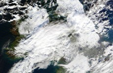 Dramatic image shows snow-covered Ireland