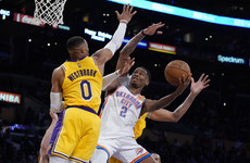 Thunder rally from 19 points down to edge out Lakers as Miami Heat suffer big defeat