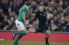 Four wins, two defeats and plenty of magic – Beauden Barrett's record against Ireland