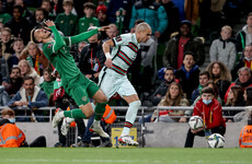 Late Doherty goal ruled out as Ireland forced to settle for draw against 10-man Portugal