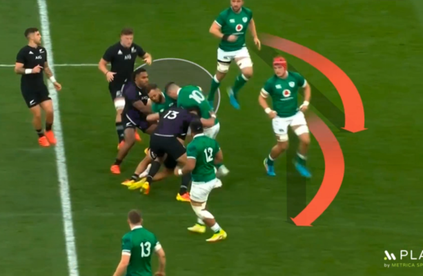 Lowe's tackle, Ringrose and Conway's save, and Gibson-Park's rescues