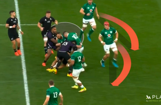 Lowe's tackle, Ringrose and Conway's save, and Gibson-Park's rescues