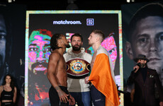 Champ Andrade the away fighter on his own turf as he and Quigley make weight for title fight