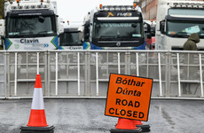 Hauliers cause traffic disruption in Dublin as part of protest against rising fuel costs