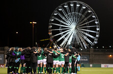 'Why are you all wearing the same clothes?...' 'Eh, we're the Irish team.'