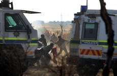 Police open fire on striking miners in South Africa