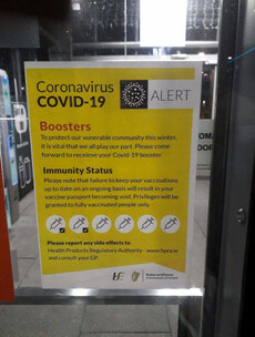 Debunked: No, this poster claiming the HSE will void your vaccine passport without boosters is not real