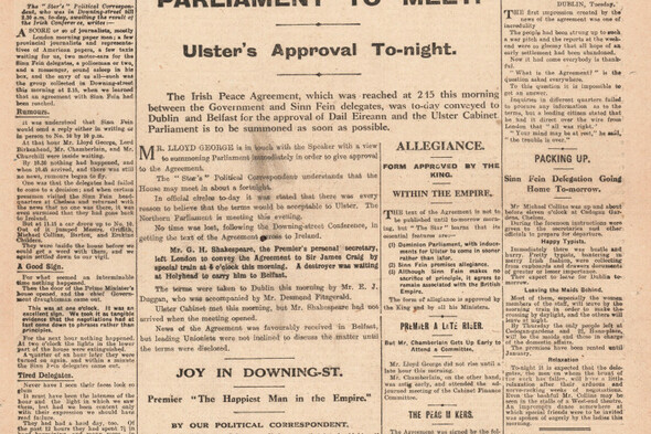 The Treaty: Timeline of 'the most important document in Irish history' - Vimarsana News